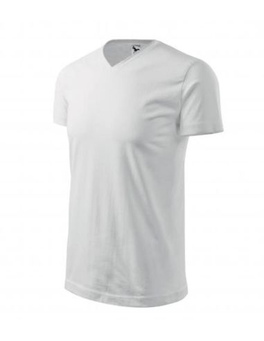 Tričko unisex Heavy V-neck 111 biela
