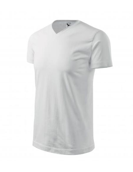 Tričko unisex Heavy V-neck 111 biela