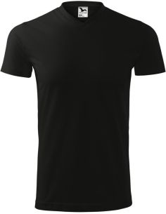 Tričko unisex Heavy V-neck 111 čierna 2