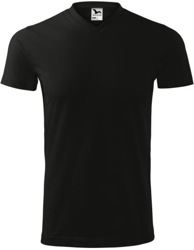 Tričko unisex Heavy V-neck 111 čierna