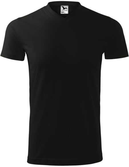 Tričko unisex Heavy V-neck 111 čierna
