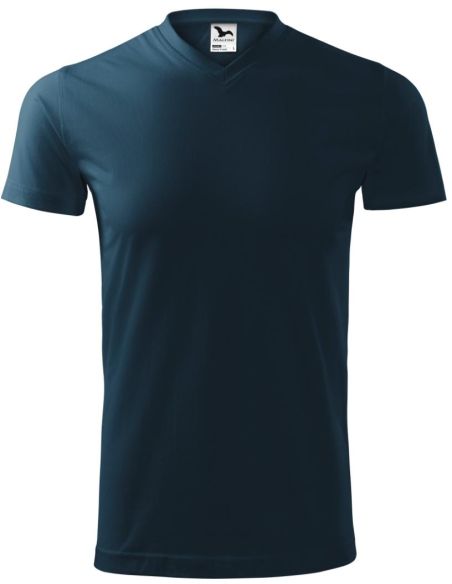 Tričko unisex Heavy V-neck 111 tmavomodrá