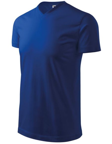 Tričko unisex Heavy V-neck 111 kráľovská modrá