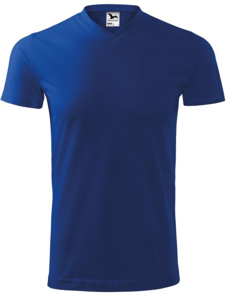 Tričko unisex Heavy V-neck 111 kráľovská modrá