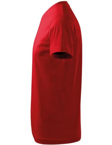 Tričko unisex Heavy V-neck 111 červená