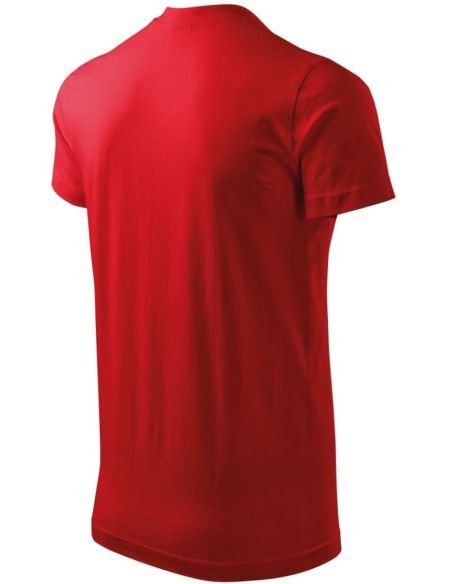 Tričko unisex Heavy V-neck 111 červená
