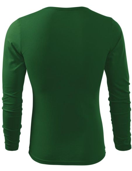 Tričko pánske Fit-T LS 119 fľaškovozelená