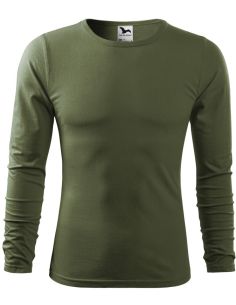 Tričko pánske Fit-T LS 119 khaki 2