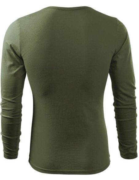 Tričko pánske Fit-T LS 119 khaki