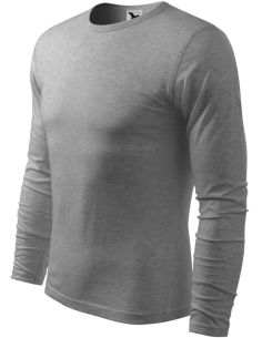 Tričko pánske Fit-T LS 119 tmavosivý melír
