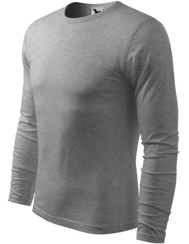 Tričko pánske Fit-T LS 119 tmavosivý melír