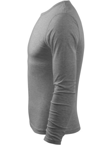 Tričko pánske Fit-T LS 119 tmavosivý melír