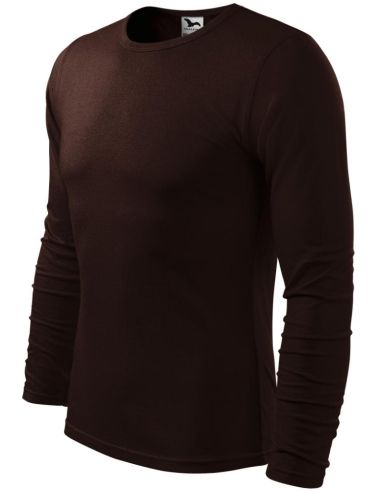 Tričko pánske Fit-T LS 119 kávová