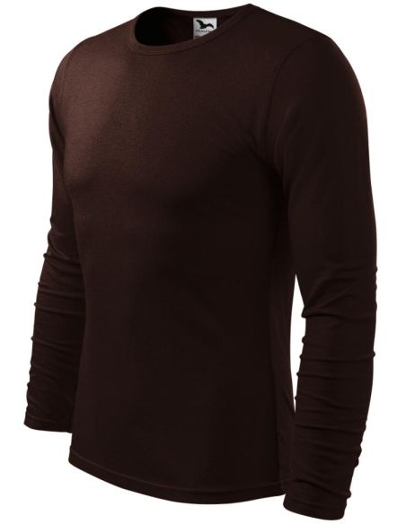 Tričko pánske Fit-T LS 119 kávová
