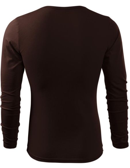Tričko pánske Fit-T LS 119 kávová