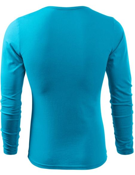 Tričko pánske Fit-T LS 119 tyrkysová