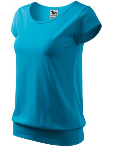 Tričko dámske City 120 tyrkysová