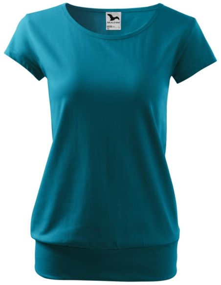 Tričko dámske City 120 tmavý tyrkys