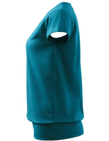 Tričko dámske City 120 tmavý tyrkys