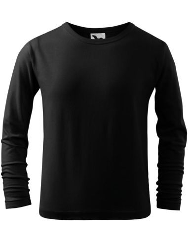 Tričko detské Fit-T LS 121 čierna