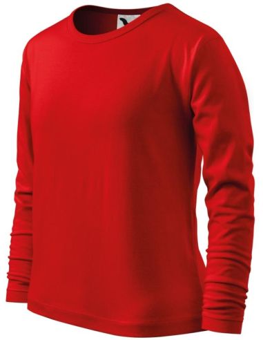 Tričko detské Fit-T LS 121 červená