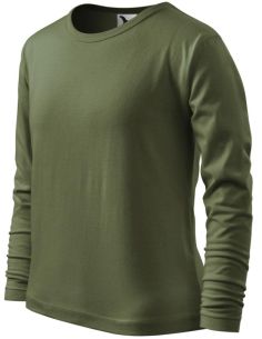 Tričko detské Fit-T LS 121 khaki