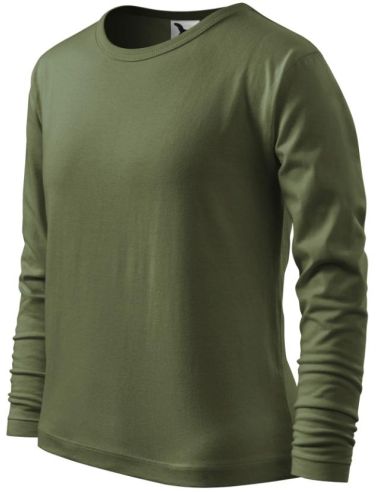 Tričko detské Fit-T LS 121 khaki