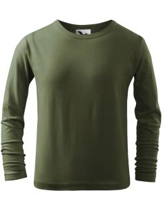 Tričko detské Fit-T LS 121 khaki 2