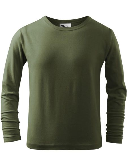 Tričko detské Fit-T LS 121 khaki