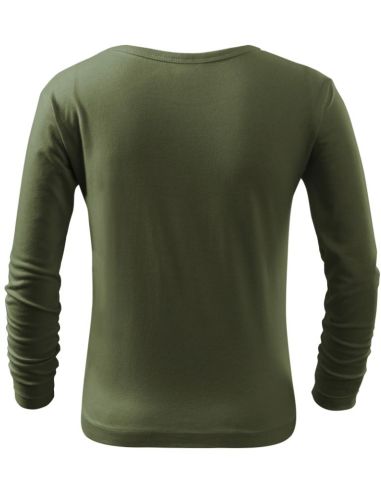 Tričko detské Fit-T LS 121 khaki