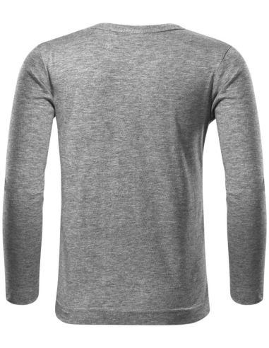 Tričko detské Fit-T LS 121 tmavosivý melír