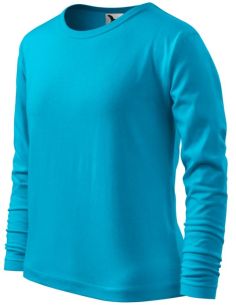 Tričko detské Fit-T LS 121 tyrkysová