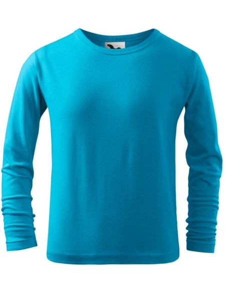 Tričko detské Fit-T LS 121 tyrkysová