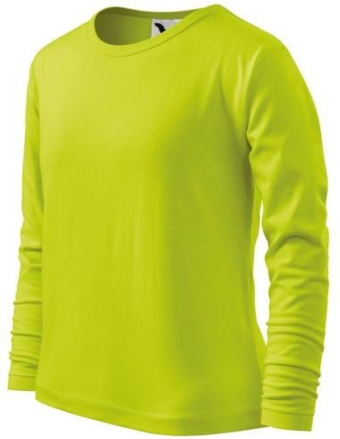 Tričko detské Fit-T LS 121 limetková