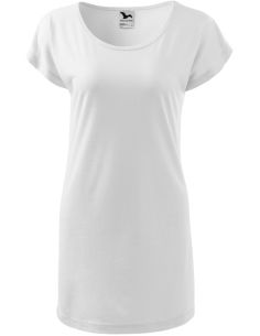 Tričko/šaty dámske Love 123 biela 2