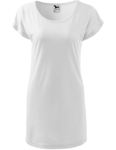 Tričko/šaty dámske Love 123 biela