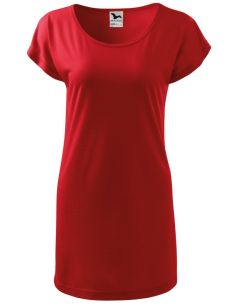 Tričko/šaty dámske Love 123 červená 2