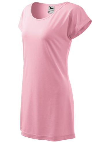 Tričko/šaty dámske Love 123 ružová