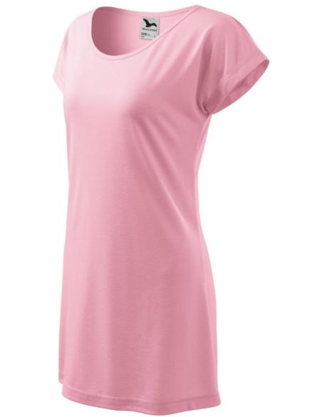 Tričko/šaty dámske Love 123 ružová