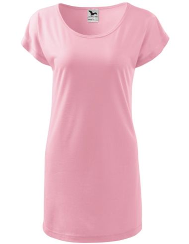 Tričko/šaty dámske Love 123 ružová