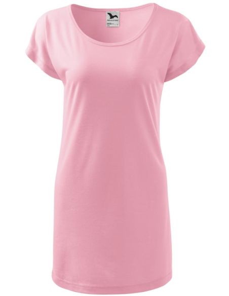 Tričko/šaty dámske Love 123 ružová