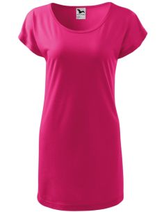 Tričko/šaty dámske Love 123 purpurová 2