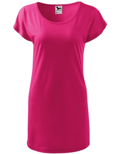 Tričko/šaty dámske Love 123 purpurová