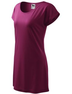 Tričko/šaty dámske Love 123 fuchsiová