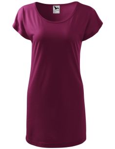 Tričko/šaty dámske Love 123 fuchsiová 2