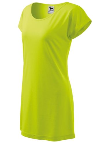 Tričko/šaty dámske Love 123 limetková