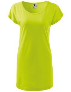 Tričko/šaty dámske Love 123 limetková 2