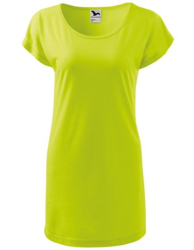 Tričko/šaty dámske Love 123 limetková