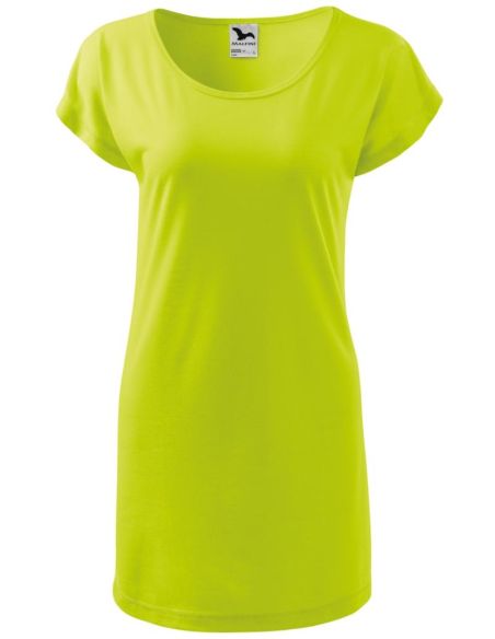 Tričko/šaty dámske Love 123 limetková