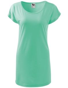 Tričko/šaty dámske Love 123 mätová 2